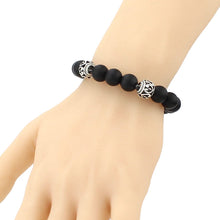 Men's Black Charm Bracelet