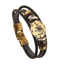 Zodiac Leather Bracelet