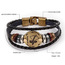 Zodiac Leather Bracelet