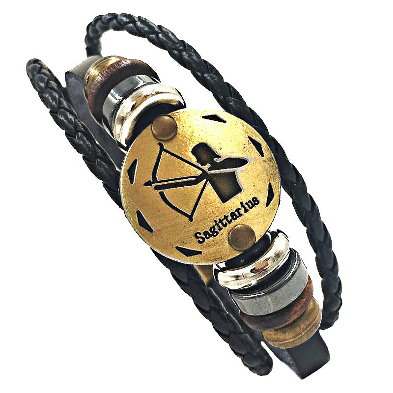Zodiac Leather Bracelet