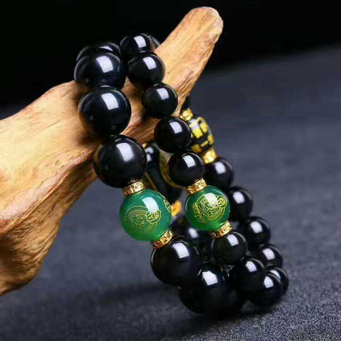 Obsidian Zodiac Bracelet